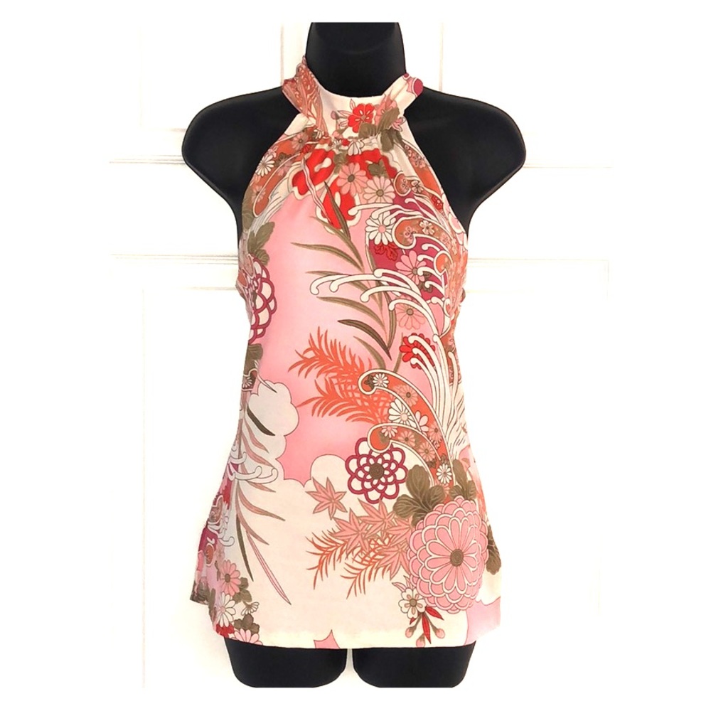 Halter top with tie back